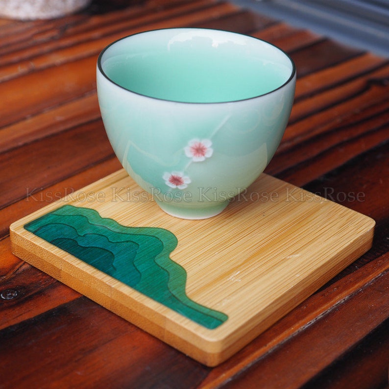 Square wooden coaster mold for epoxy resin coaster Etsy