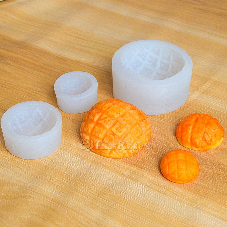 Miniature Bread Silicone Mold-dollhouse Pineapple Bun Mold-3 Size Bread ...