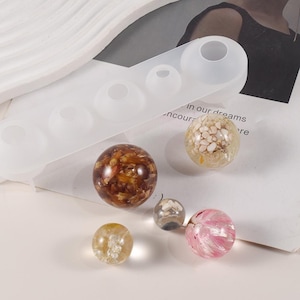 3D Sphere Silicone Mold-20mm25mm30mm35mm40mm Sphere Resin Mold-Crystal Sphere Mold-Round sphere mold-Ball Candle Mold-Epoxy Resin Art Mold