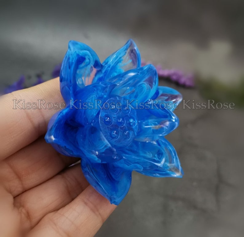 Lotus Silicone Moldflower Sillicon Moldflower Resin Etsy