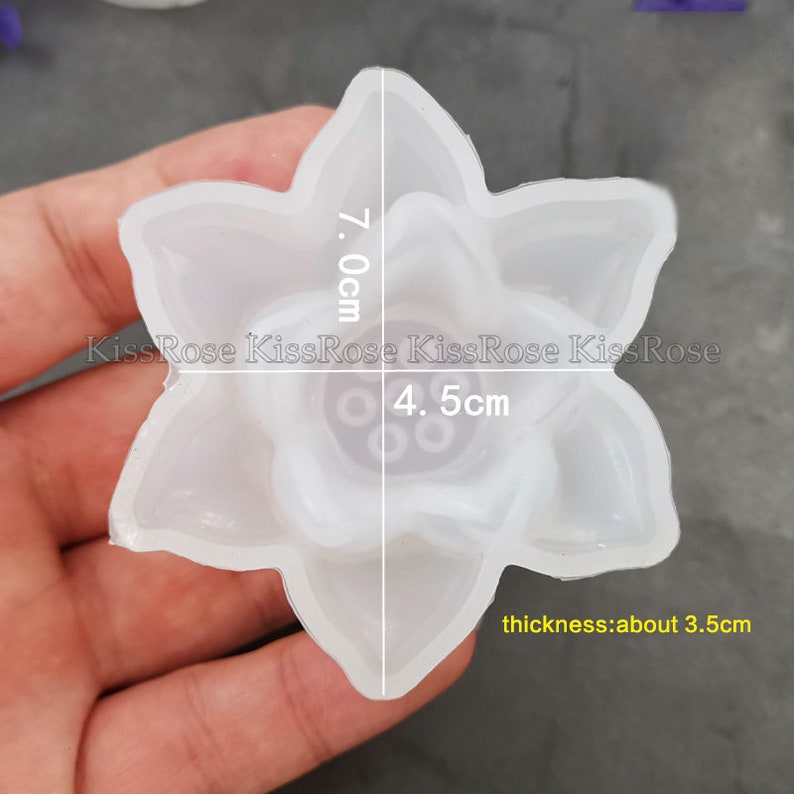 Lotus Silicone Moldflower Sillicon Moldflower Resin Etsy