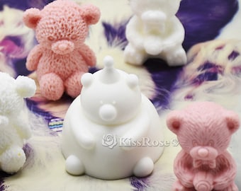 Siliconen Bear Mold | Creatieve schattige beer geurkaars Siliconen Bear Mold | Creatieve schattige beer geurkaars
