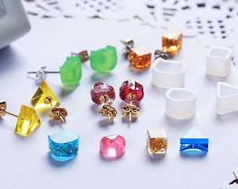 Silicon Mold for Earring Cabochon - Cabochon Resin Mold - Flexiable Clay Mold - Resin silicon mold - Jewelry Make Mold- Epoxy Resin Mold