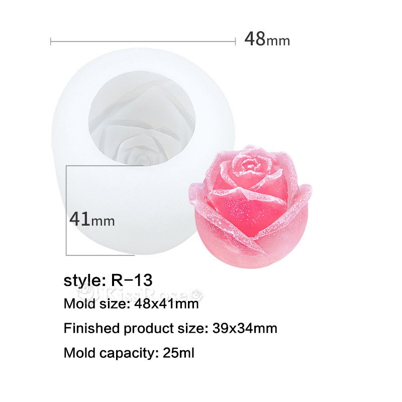 New Fashion Rose Silicone Mold for Ice Cube Making-6 Styles Rose