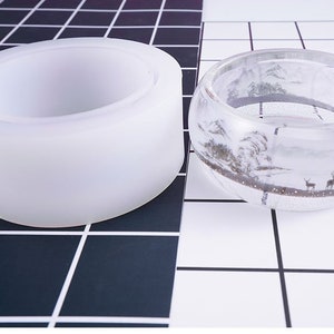 58-62mm size Silicone bracelet mold - Flexible resin bangle mold - Wide silicon bracelet moulds for resin jewelry craft diy