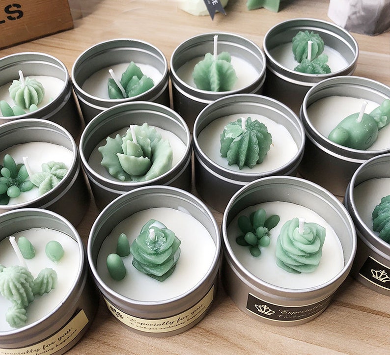 Succulent Mold Plant Silicone Mold 3D Succulent Candle mold Resin Succulent Plant Mold Succulent Fondant mold plaster mold Chocolate Mold image 5