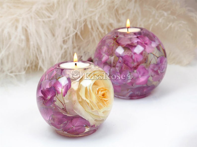 Sphere Candle Holder Resin Moldball Candle Holder Silicone Etsy