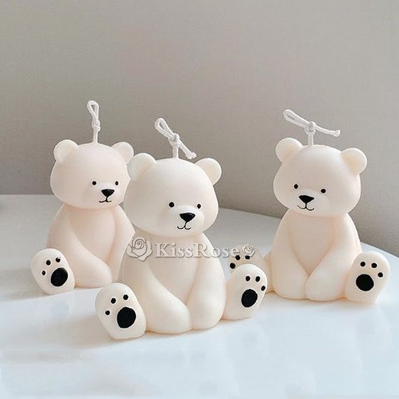 Cute Bear Candle Mold DIY Aromatherapy Candle Silicone Mold -  Israel