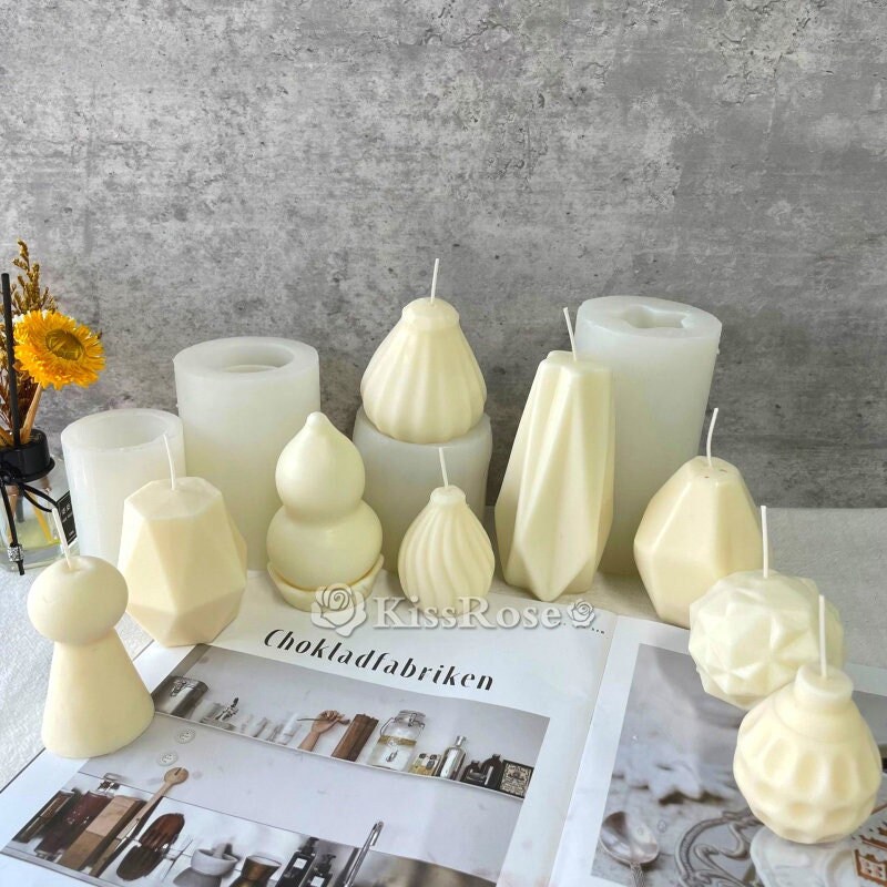 10 Styles Silicone Candle Mold-pear Shaped Candle Silicone 