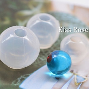 3 Sizes Sphere Silicone Molds-Round Ball Resin Mold-Epoxy Resin Jewelry Bead Mold-20/25/35mm Sphere Mould-Silicone Mold for Resin Art DIY