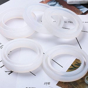 Silicone bracelet mold - Flexible resin bangle molds - Resin bracelet moulds - 4 style bangle mold for jewelry craft