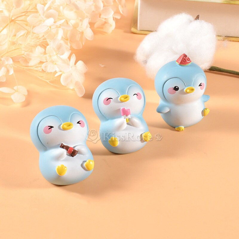 かわいいペンギンシリコン型 - シリコンキャンドル型 - ペンギン石膏型