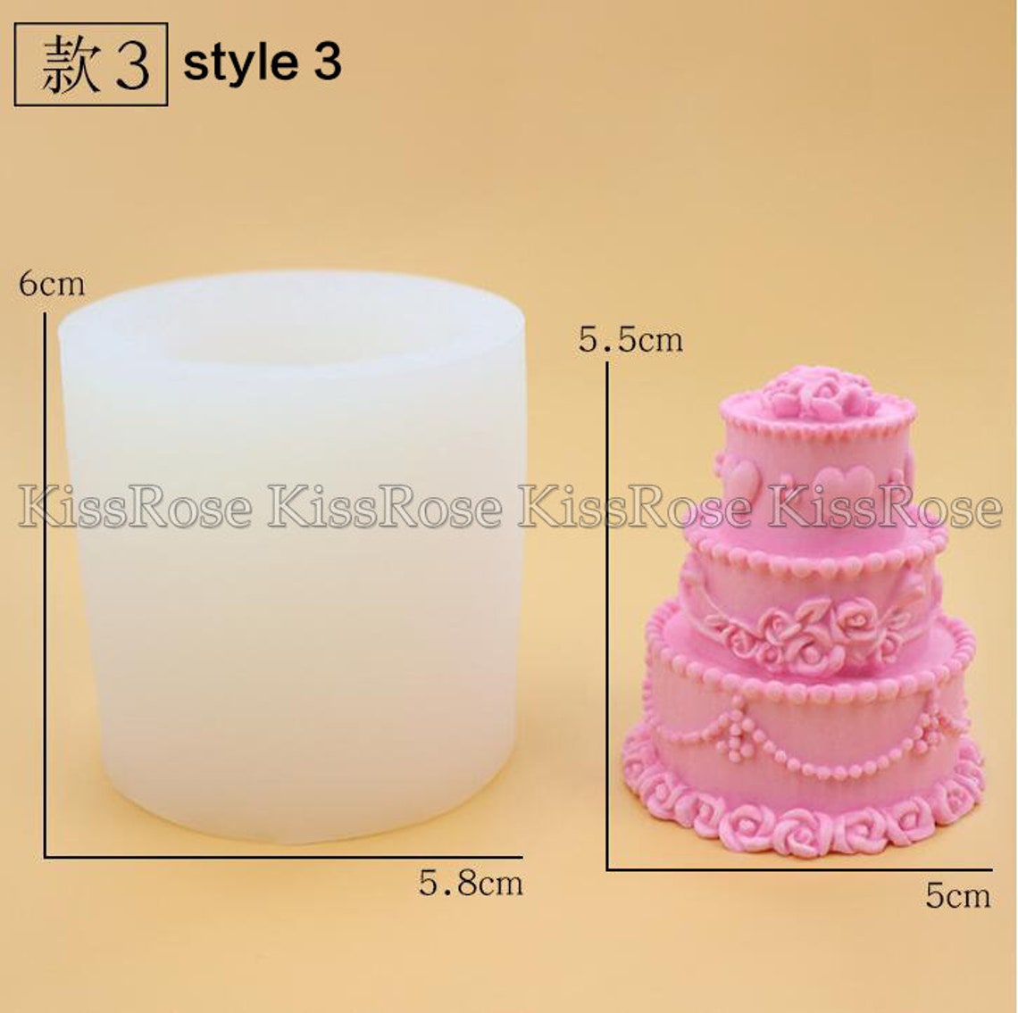 Mini cake silicone mold cake resin molds craft handmade soap Etsy