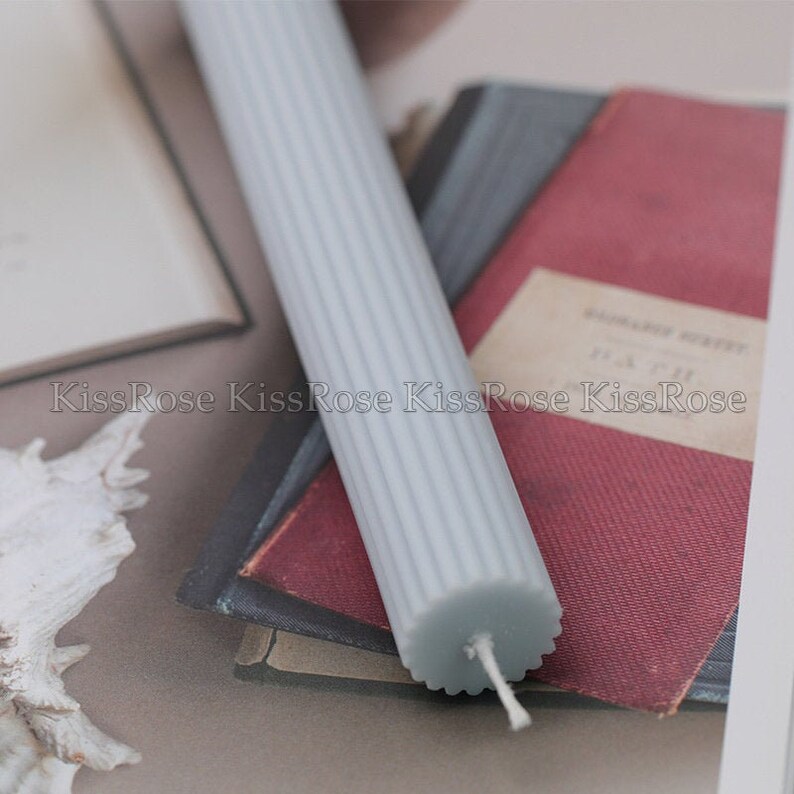 Cylindrical candle mold Baroque candle acrylic molds for Etsy