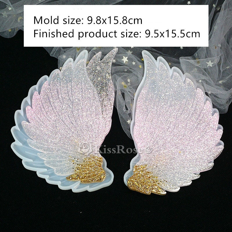 Silicone Mold Big Angel's Wings Jewelry Making Resin Polymer Clay. –  FINDINGS STOP