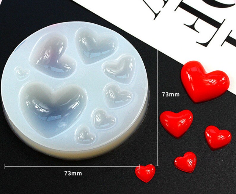 Heart Shape Resin Molds Wax Casting Mold Gypsum Silicone Mold Etsy