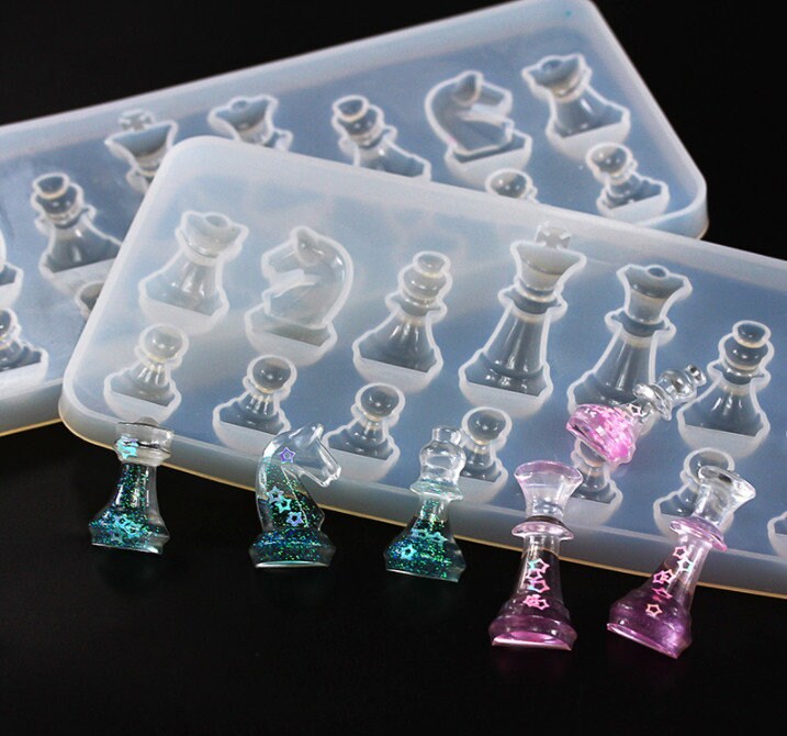 1pc 3D International Chess Epoxy Resin Silicone Mold Chess Pieces Mould DIY  Handicrafts Xmas Party Jewelry Gift Decoration Tool - AliExpress