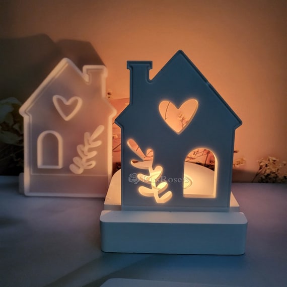 Silicone Mold-hollow Window House Insert Mold-heart House-hollow