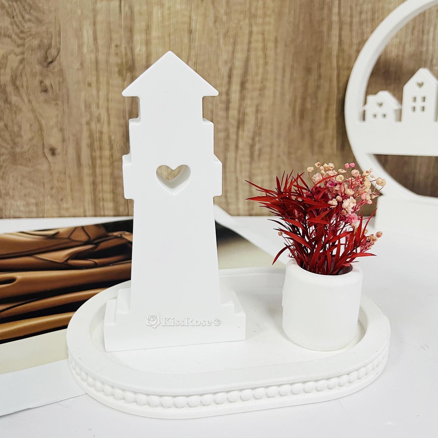 Diffusing Tower Hollow Lighthouse Silicone Mold-eiffel Tower Concrete Mold-heart-shaped ...