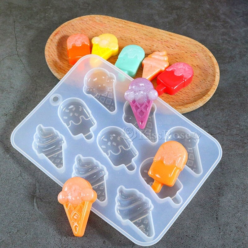 3 Cavity Icecream Mold Silicone Ice Cream Reusable Mold, Ice Pop