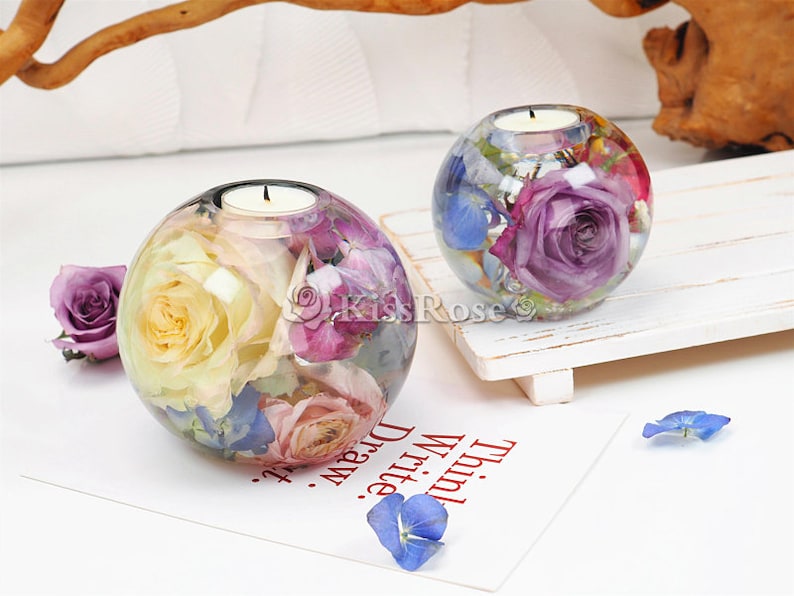 Sphere Candle Holder Resin Moldball Candle Holder Silicone Etsy