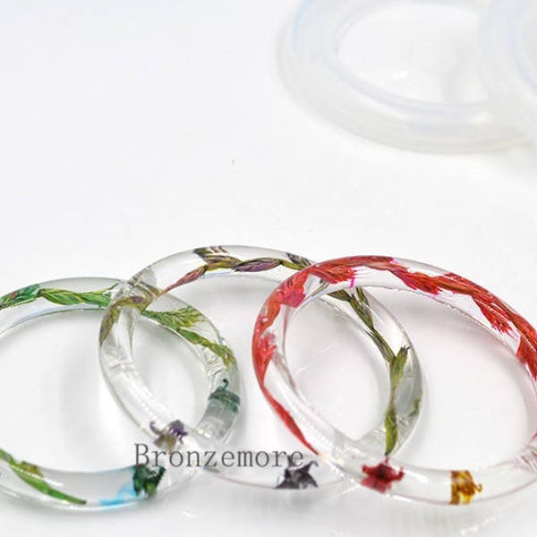 Nouveau moule de bracelet en silicone pour l’artisanat en résine - moules de bracelet en résine - moules de bracelet 57-72mm pour l’artisanat de bijoux bricolage