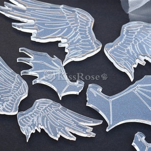 Angel Wings Silicone mold for resin craft-Demon wings resin mold-Silicon wing mold-Jewelry decoration mould