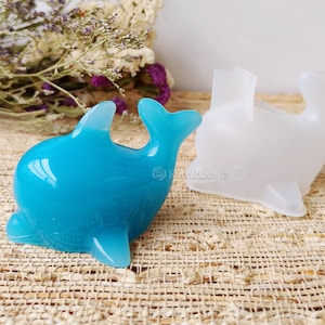 Resin mold dolphin-Cute dolphin silicone mold-Epoxy resin dolphin mold-Dolphin ornament concrete mold-Diffusing stone plaster mold-Resin art