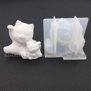New 3D Kawaii Lucky Cat silicone aromatherapy mold - DIY cute candle mold - Craft resin mold - Cat plaster mold -  Home decoration mould