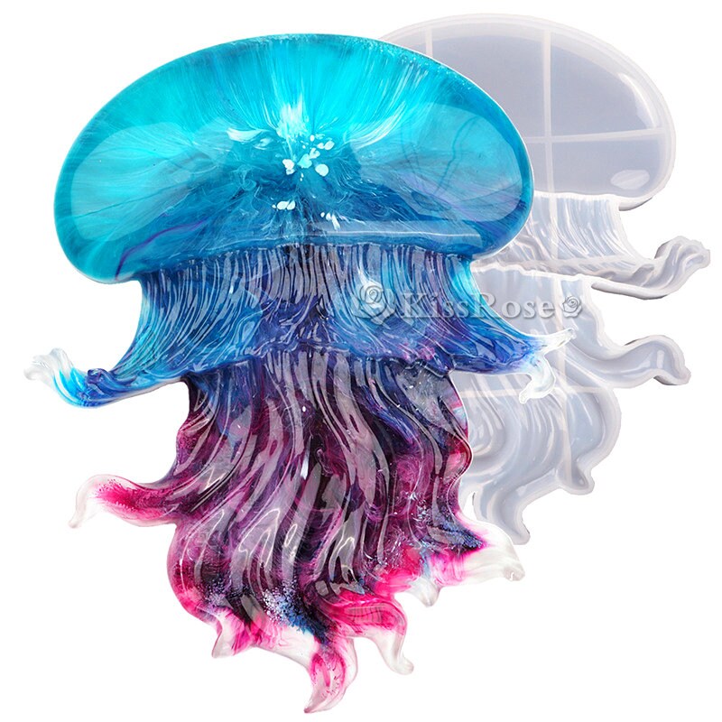 Large Silicone Jellyfish Moldjellyfish Resin Moldepoxy Resin Etsy UK
