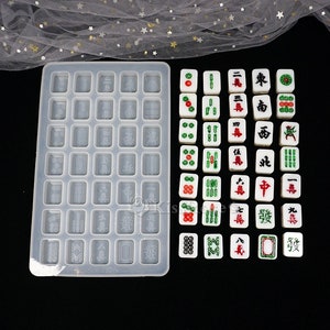 Mini Mahjong Silicone Mold-Small Mahjong Resin Mold-Mahjong Keychain Pendant Mold-Cute Mahjong Set Mold-Epoxy Resin Art Mold-Resin Craft