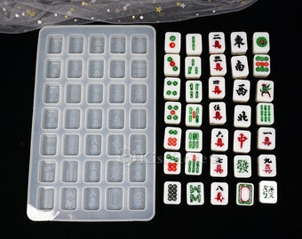 Mini Mahjong Silicone Mold-Small Mahjong Resin Mold-Mahjong Keychain Pendant Mold-Cute Mahjong Set Mold-Epoxy Resin Art Mold-Resin Craft