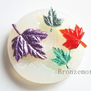 Maple leaf Silicone Mold-Leaf Resin Molds-Flexiable Clay Mold-Leaf Silicon mold for resin-Epoxy resin pendant mold-Resin craft mold
