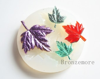 Maple leaf Silicone Mold-Leaf Resin Molds-Flexiable Clay Mold-Leaf Silicon mold for resin-Epoxy resin pendant mold-Resin craft mold
