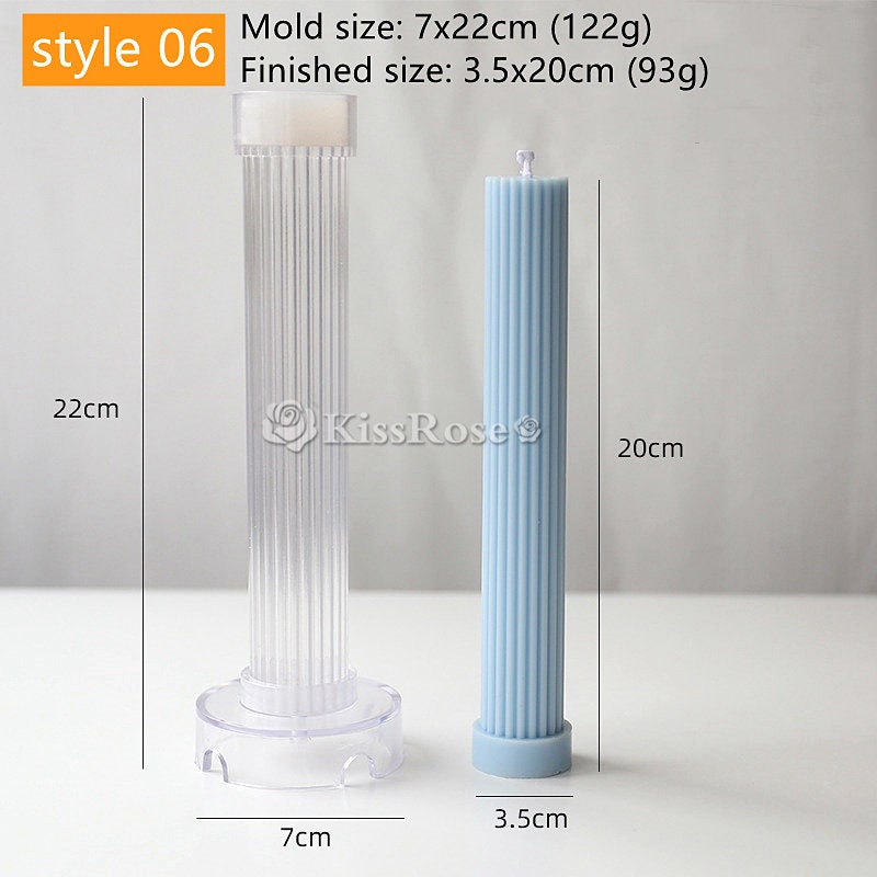 Cylinder Candle Molds For Candle Making Pillar Casting - Temu