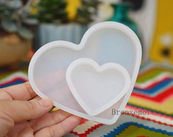 Silicone Resin Molds Heart-shaped Resin Silicone mold Epoxy Resin Craft Mold Coaster Mold Resin Cabochon mould DIY Mold