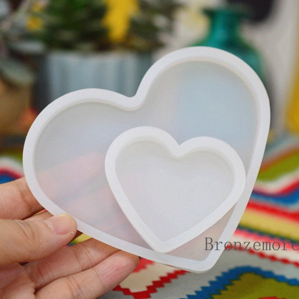 Silicone Resin Molds Heart-shaped Resin Silicone mold Epoxy Resin Craft Mold Coaster Mold Resin Cabochon mould DIY Mold