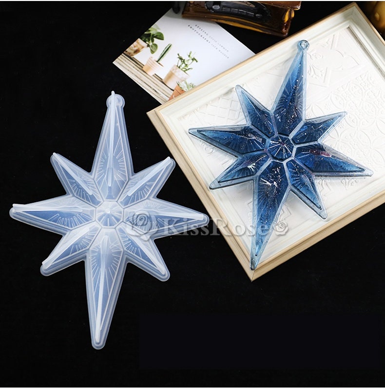 Eight-pointed Star Silicone Mold-christmas Pendant Resin Molds