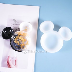 Cute Mickey head silicone plate mold-Jewelry plate resin molds-Silicon mold for resin craft DIY-Epoxy resin dish mold-Resin tray mold