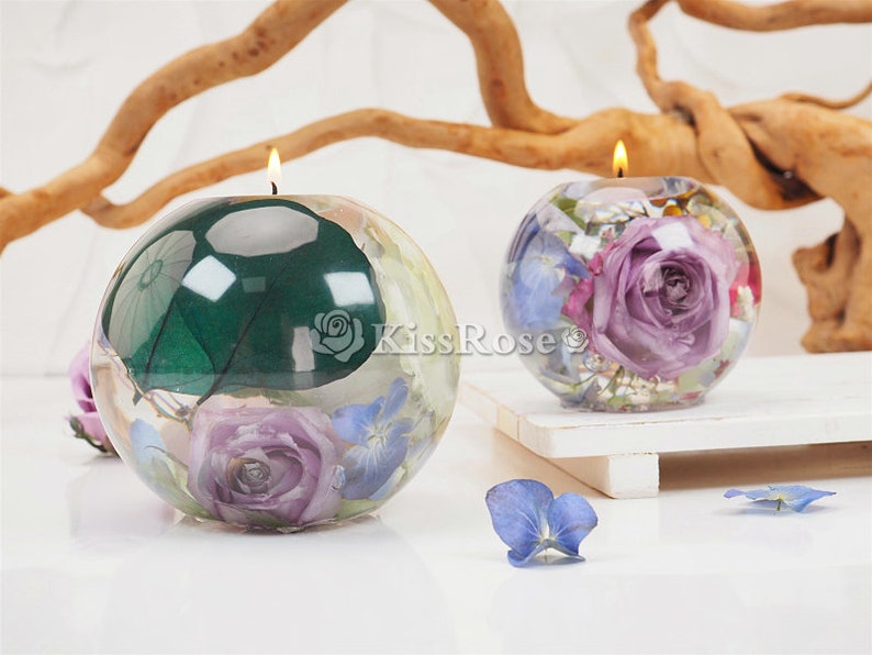 Sphere Candle Holder Resin Moldball Candle Holder Silicone Etsy