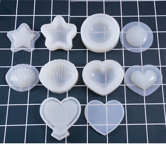 Pendant Resin Molds Heart-shaped Kawaii Silicone Mold Epoxy Resin