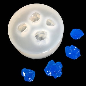 Semi transparent crystal mold crystal silicone mold for resin crystal resin molds gem stone silicon mold 4 holes crystal cluster mold
