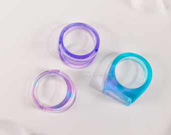 3-grid silicone ring mold-ring resin mold-embedded ring mold-epoxy resin ring mold-resin jewelry mold-resin art mold for resin ring making