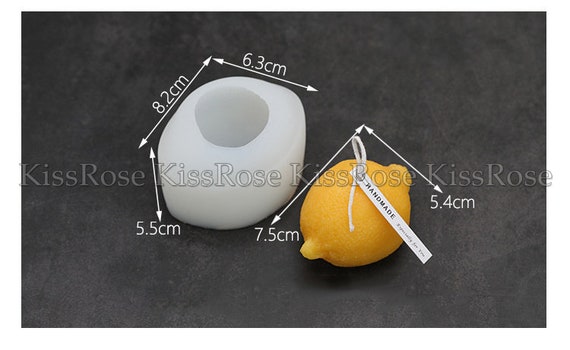 Kawaii Lemon Candle Mold Fruit Candle Silicone Molds for Candle Making  Candle Craft Mold Soap Mold Resin Molds Baking Molds 