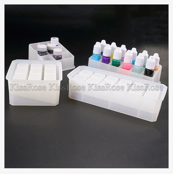 InSnu- Moldes de resina epoxi de silicona de ataúd, molde de caja