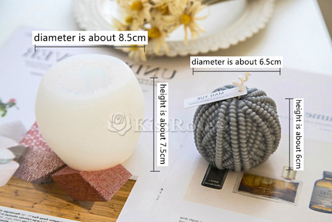 Creative 3D Yarn Ball Candle Moldyarn Ball Silicone Mold for Etsy