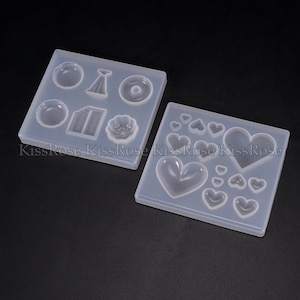 Heart shape bead silicone Mold heart pendant resin molds candy shape jewelry beads mold craft mould for resin Home Decoration making