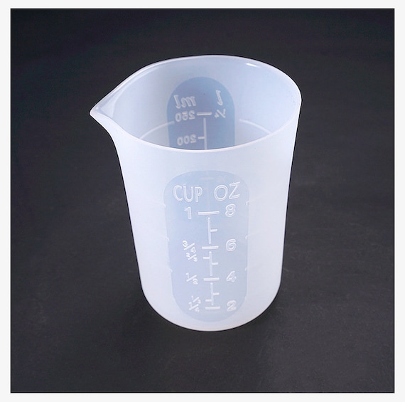 250ml silicone measuring cup with scale Resin mixing cup making tool Disposable silicone cup resin container tool cup for resin craft making