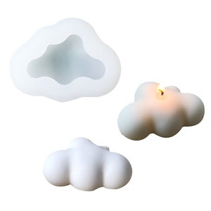 3D Cloud Candle Mold-Candle Holder Mold-Cloud Silicone Mold-Cloud Fondant Mold-Chocolate mold-Cloud Candy mold-Home baking Tools-resin mold