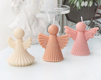 Simple angel silicone mold-angel candle mold-scented candle mold-angel plaster mold-diffusing stone mold-DIY home decoration